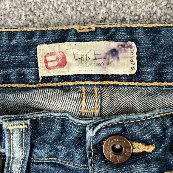 Buckle Jeans 26 Blue Denim STAN Distressed Medium Wash Low Rise Bootcut Ladies - Picture 12 of 13